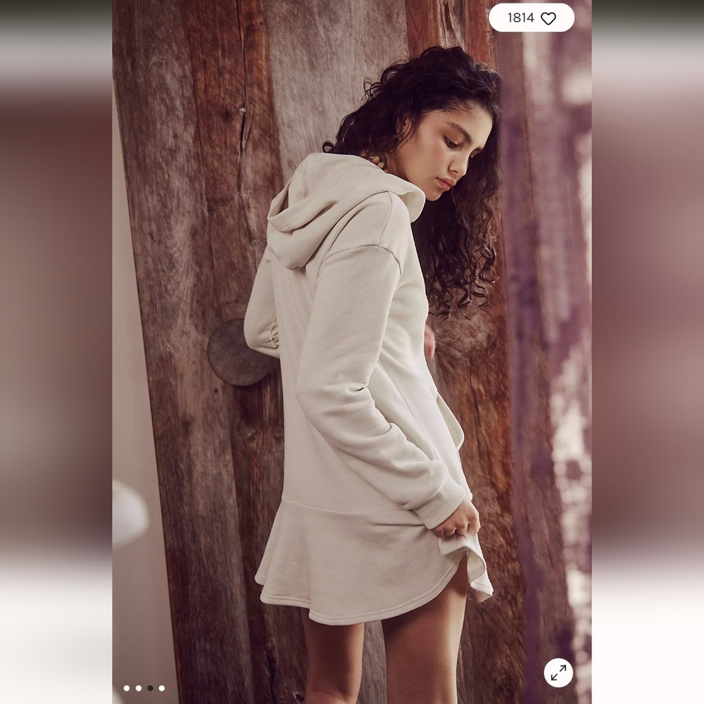 Free People Rafferty Hoodie Mini Dress- M - Picture 8 of 9